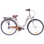 Mestský bicykel 28 Kozbike Holland Retro S-3 Sivý